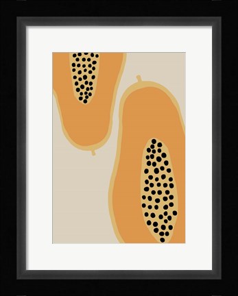 Framed Papaya Fruit Print