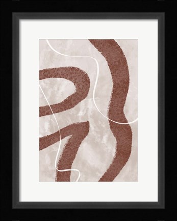 Framed Abstract Fuzz Print