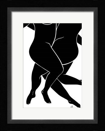 Framed Lovers Black Print