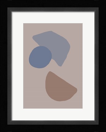 Framed Organic Shapes 3 Print
