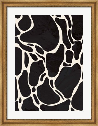 Framed Giraffe Sand Print