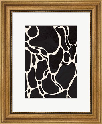 Framed Giraffe Sand Print