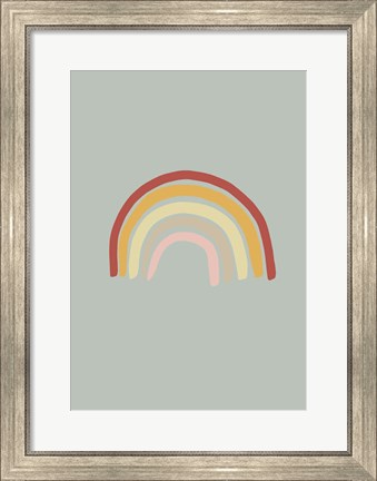 Framed Rainbow Green Print