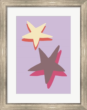 Framed Lilac Star Print