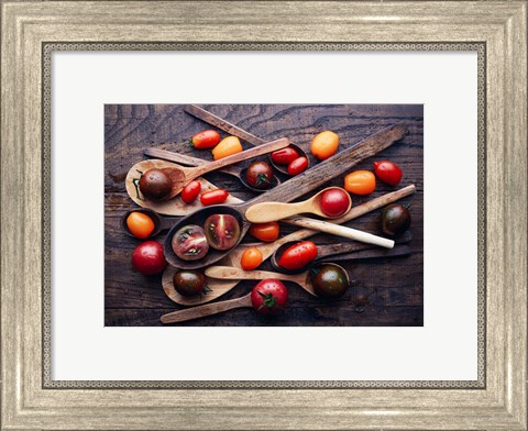 Framed Spoons &amp; tomatoes Print