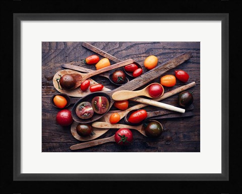 Framed Spoons &amp; tomatoes Print