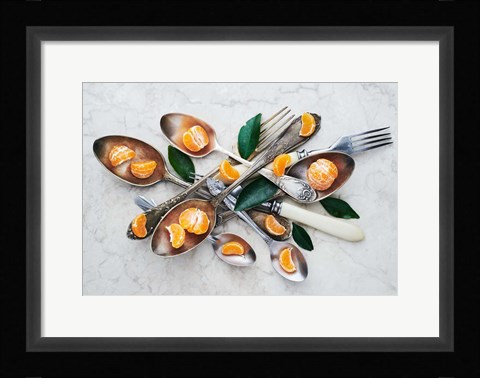 Framed Spoons &amp; Tangerines Print