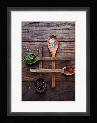 Framed Spices Print