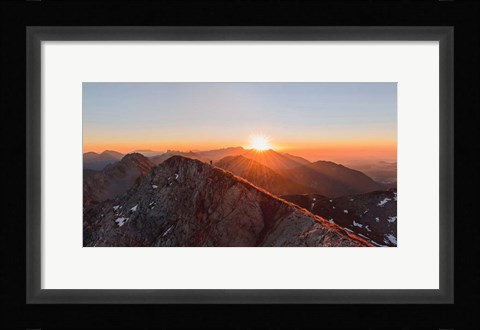 Framed Running on the Ridge Print