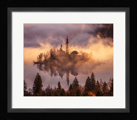 Framed Floating Island Print