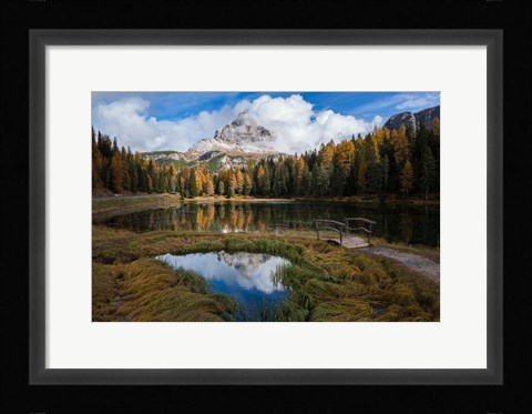 Framed Lake Antorno Print