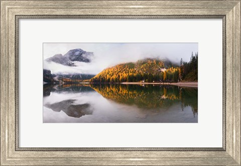Framed Lake Braies Print