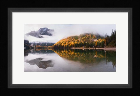 Framed Lake Braies Print