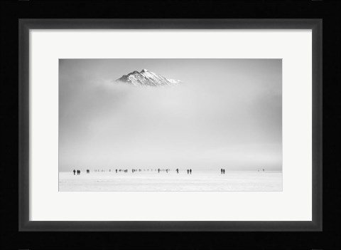 Framed Under the Mountain Print