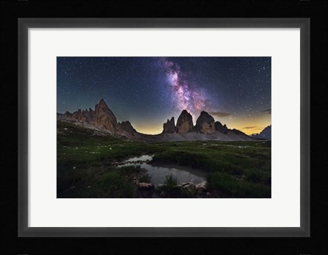 Framed Tre Cime di Lavaredo Print