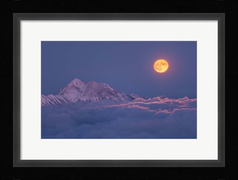 Framed Super Moon Rises Print