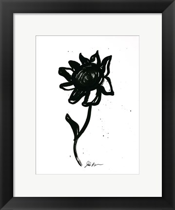 Framed Inked Florals III Print