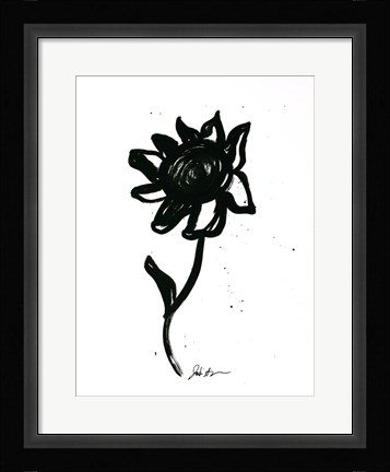 Framed Inked Florals III Print