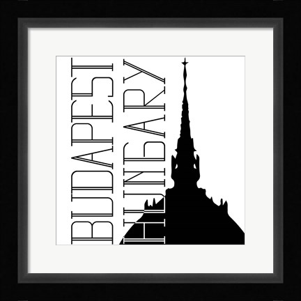 Framed In Black &amp; White Travel IX-Hungary Print