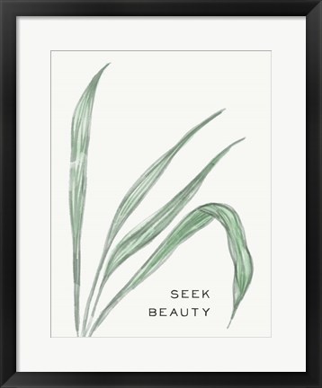 Framed Serene Sentiment VII-Seek Beauty Print