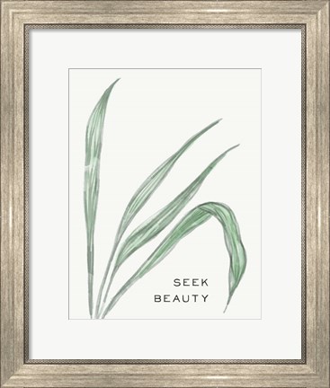 Framed Serene Sentiment VII-Seek Beauty Print