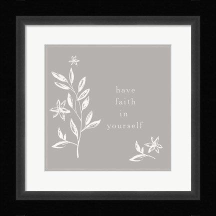 Framed Simple Nature II-Have Faith Print