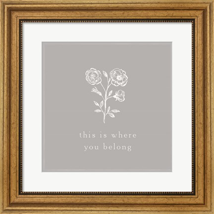 Framed Simple Nature VII-This is Where Print