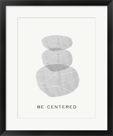 Framed Zen Vibes I-Be Centered Print