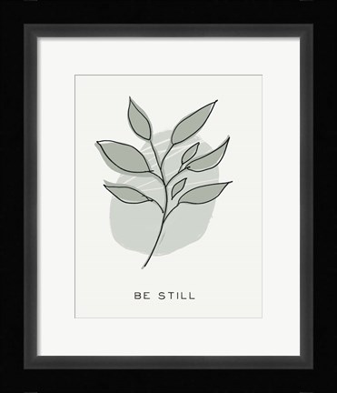 Framed Zen Vibes III-Be Still Print