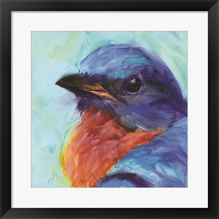 Framed Field Birds II Print