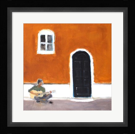 Framed Street Music Print