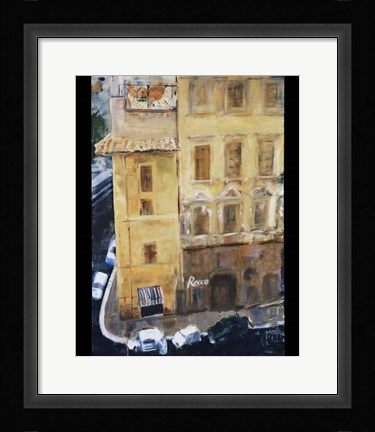 Framed Italian Street Corner Print