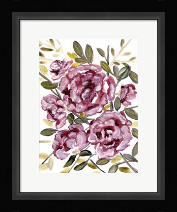 Framed Gentle Roses Print