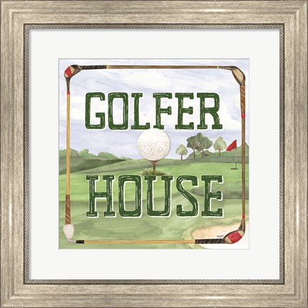 Framed Golf Days IV-Golfer House Print