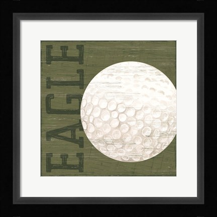 Framed Golf Days X-Eagle Print