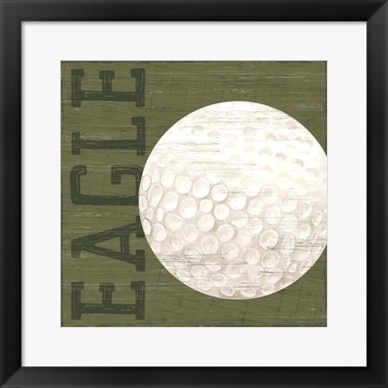 Framed Golf Days X-Eagle Print