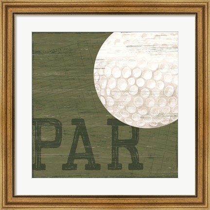 Framed Golf Days XII-Par Print