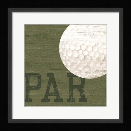 Framed Golf Days XII-Par Print