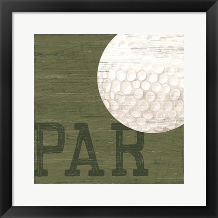 Framed Golf Days XII-Par Print