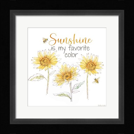 Framed Be My Sunshine VI Print