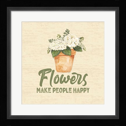 Framed In My Garden IX Print