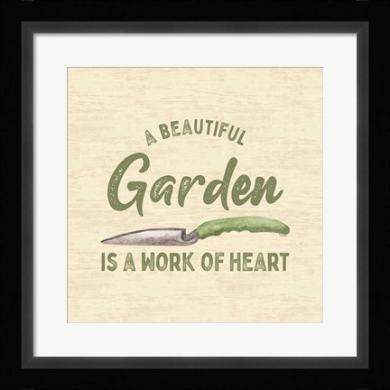 Framed In My Garden XII Print