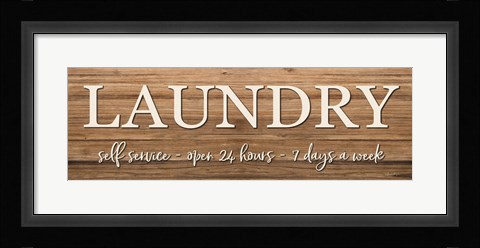 Framed LAUNDRY Print