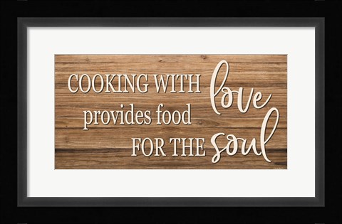 Framed Cooking with Love Print