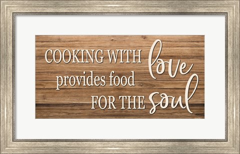 Framed Cooking with Love Print