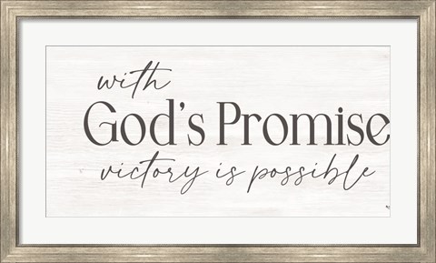 Framed God&#39;s Promise Print