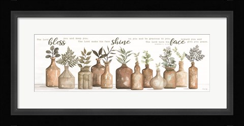 Framed Lord Bless You Print