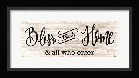 Framed Bless This Home Print