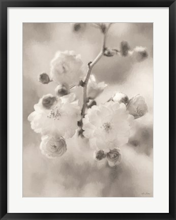 Framed Painted Blossoms I Print