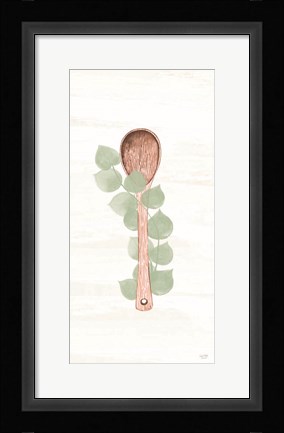 Framed Kitchen Utensils - Wooden Spoon Print